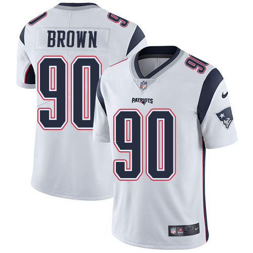 Nike Patriots #90 Malcom Brown White Men's Stitched NFL Vapor Untouchable Limited Jersey